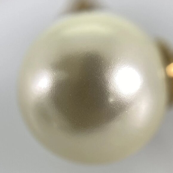 Dior TRIBALES J'ADIOR Gold plated Faux Pearl Rhinestone Earring - Picture 6 of 12